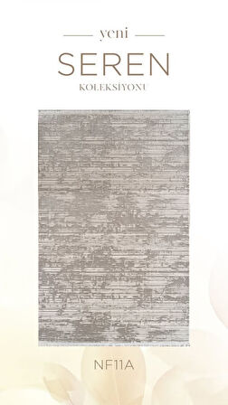 Atlas Halı Seren NF11A Krem Vizon Akrilik Silinebilir Yumuşak Leke Tutmaz Halı