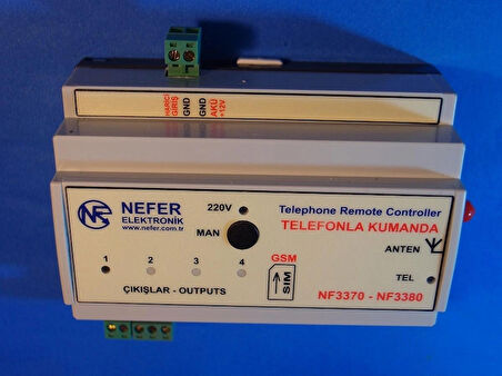 Nefer NF3371 SİM KART GİRİŞLİ GSM CEP TELEFON İLE  UZAKTAN DALGIÇ POMPA KONTROL CİHAZI 