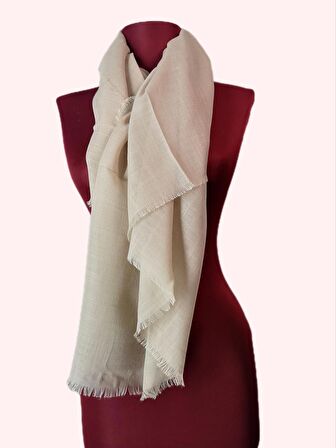 NEOWEAR Flamlı Eşarp Bej