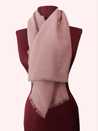 NEOWEAR Flamlı Eşarp Pembe