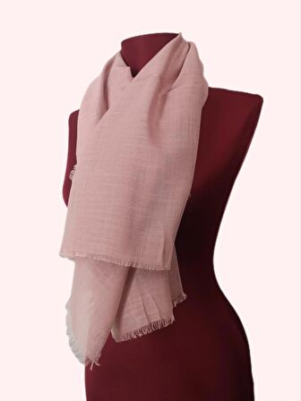 NEOWEAR Flamlı Eşarp Pembe