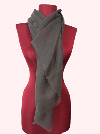 NEOWEAR Flamlı Eşarp Füme