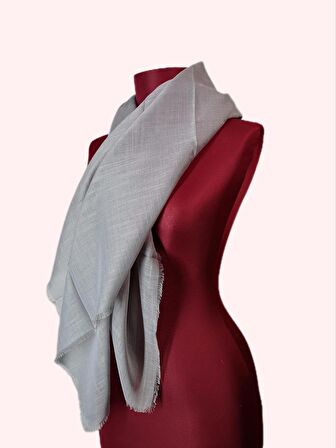 NEOWEAR Flamlı Eşarp Gri
