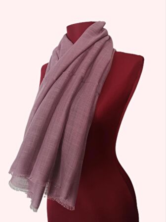 NEOWEAR Flamlı Eşarp Gül Kurusu