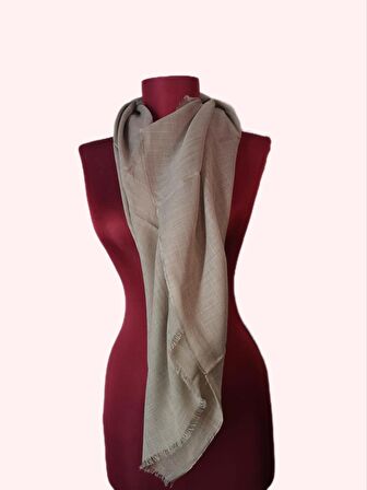 NEOWEAR Flamlı Eşarp Kahverengi