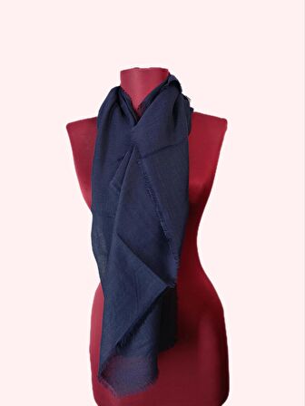 NEOWEAR Flamlı Eşarp Lacivert