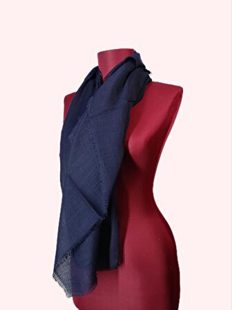 NEOWEAR Flamlı Eşarp Lacivert
