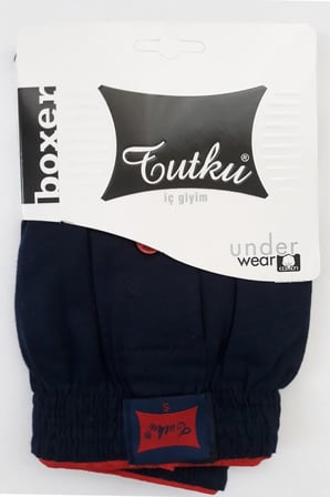 Erkek Penye Düğmeli Boxer Bordo Renk 10'lu Paket %100 Pamuk