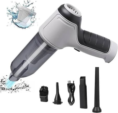 Premium Araç İçi Salon Temizliği Mini Vakum Air Blower Araba Süpürgesi