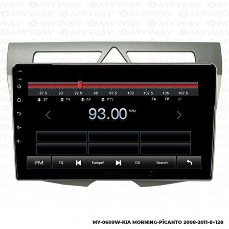 Araç Multimedya Kia Picanto Android 12 Carplay 4Gb Ram + 64Gb Hdd 2008-2011 Navigasyon Ekran MYW