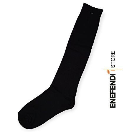 2ÇİFT ANNE ÇORABI DİZALTI KALIN SICAK LİKRALI ESNEK YÜNLÜ RAHAT ÇORAP 36-40 SİYAH HEDİYE 