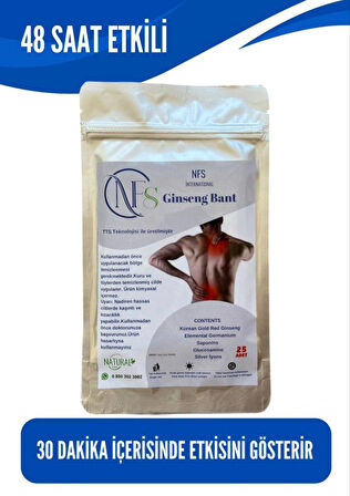 NFS Ginseng Bant 25 Adet 2 Paket