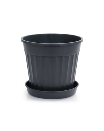Klasik Salon Saksı 18 LT - Antrasit Renk