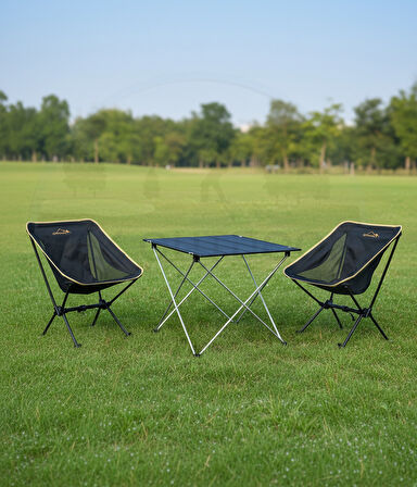 Yek Outdoor Pratik 2 Kişilik Kamp Masa & Sandalye Seti