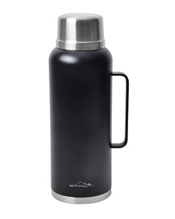 Nurgaz Campout Çift Katmanlı Termos 2600 ML Siyah