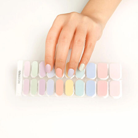 Pastel Colors Jel Tırnak, 20 Adet (2 Kullanım)
