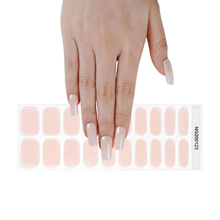 Basic Nude Jel Tırnak 20 Adet (2 Kullanım)