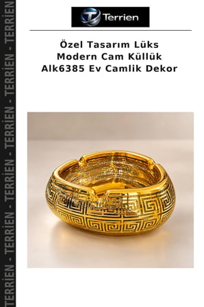 Özel Tasarım Lüks Modern Cam Küllük Alk6385 Ev Camlik Dekor