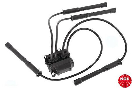 NGK 48007 Ateşleme Bobini Buji Kablolu Renault Clio II Twingo Kangoo Symbol 1.2 16V D4F 01- 8200025256