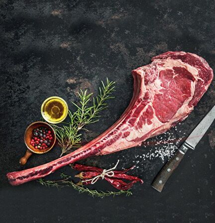 Tomahawk Prime, BMS 2, Grade Quality A2 Steak Beef - Dilek Gurme Kasap