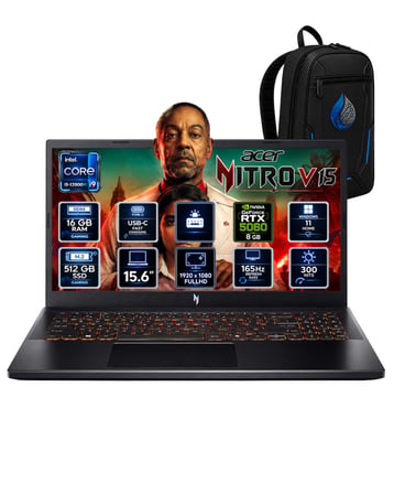 Acer Nitro V 15 i9-13900H 16 GB DDR4 512 GB SSD RTX 5060 8 GB 15.6'' FHD 165Hz Windows 11 Pro Gaming Laptop NH.QZAEY.003RNP01