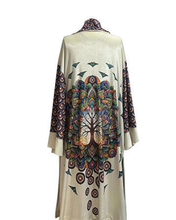 Özel Tasarım Kadife Kimono - Hayat