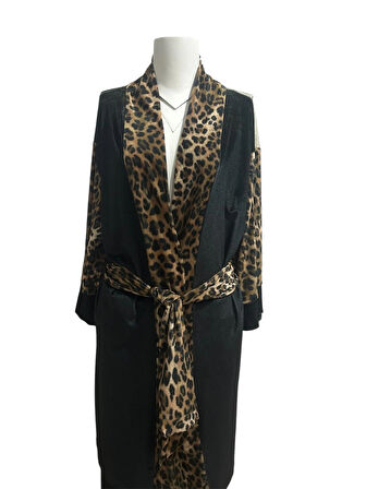 Özel Tasarım Kadife Kimono - Leo