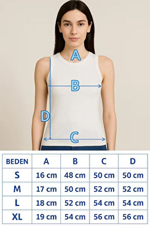 Yumuşak Pamuk Dokuma Halter Yaka Fitilli Atlet – Basic Rahat Kadın T-Shirt