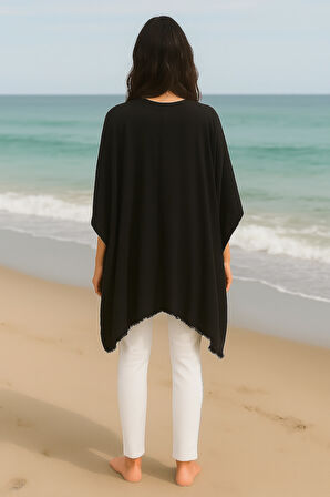 Handmade Önden Bağlamalı Kimono Tarzı Plaj Pareo Elbise Tunik