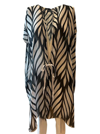 Handmade Önden Bağlamalı Kimono Tarzı Plaj Pareo Elbise Tunik