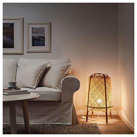 Knixhult Bohem Bambu Yer Lambası 66 CM - İskandinav, Modern, Rattan, Aydınlatma