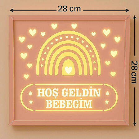Kişiye Özel Bebek ve Çocuk Odası Led Dekor
