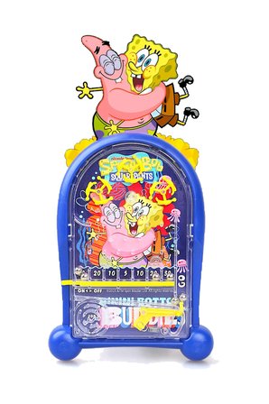 Pinball Oyunu SpongeBob Nostaljik Retro Eğitici El Oyunu Pilsiz 2+ Yaş Çocuk Oyuncak