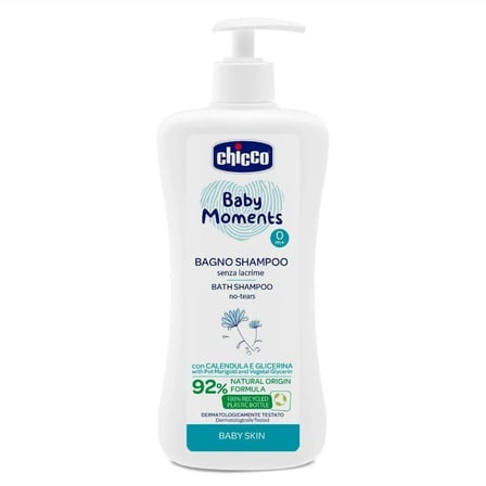 Chicco Baby Moments Göz Yakmayan Yenidoğan Saç ve Vücut Şampuanı 500 ml NHR