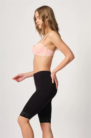 Arias Closet Siyah MI Emay 3004 Soft Uzun Paça Dantel Boxer S NHR