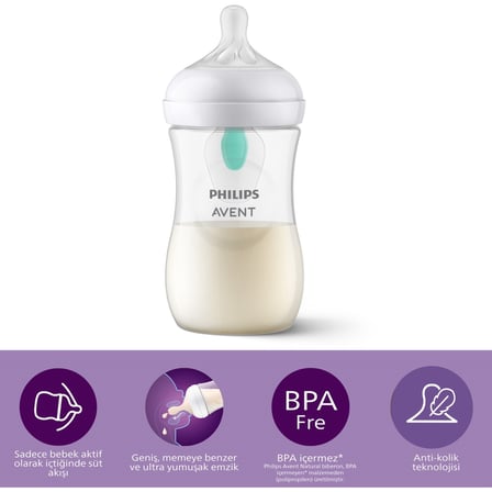 Philips Avent Avent Natural Response PP Antikolik Biberon 260 ML 1 Ay+ SCY673/01 NHR