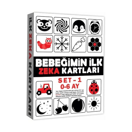 Bezos 2199 Eğitici Kartlar 0-6 Ay Zeka Kartları NHR