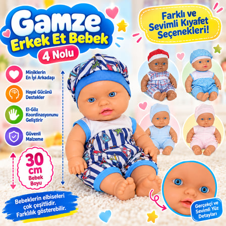 Bezos 0035 Gamze, Erkek Et Bebek - 4 Nolu (adet fiyatıdır) NHR