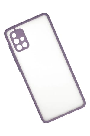 Bezos Samsung Galaxy A71 Uyumlu Kılıf Montreal Silikon Kapak - Mor NHR