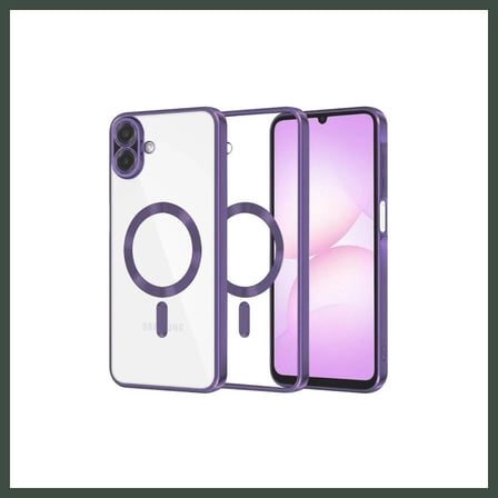 Bezos Samsung Galaxy A07 4G Uyumlu Kross Magneticsafe Kapak - Mor NHR