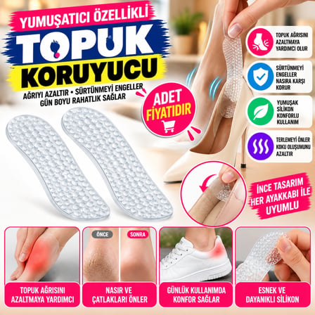 Bezos Yumuşatıcı Özellikli Topuk Ağrısını Gidermeye Yardımcı Çok Amaçlı Ortapedik İnce Tasarımlı (adet fiyatıdır) NHR