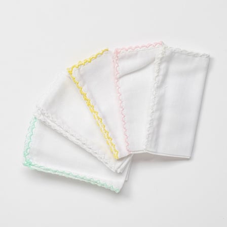 Bezos AC24447 Basic 5'Li Bebek Ağız Mendili 25x25 cm Pink NHR