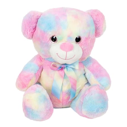 Bezos Gökkuşağı Renkli Peluş Ayı 45 cm NHR