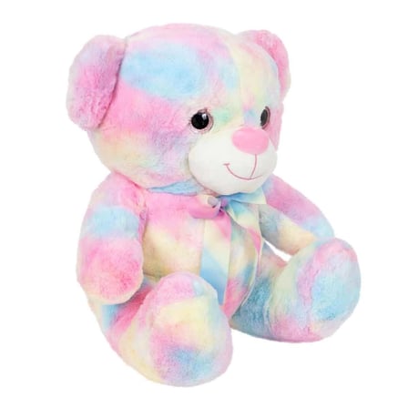 Bezos Gökkuşağı Renkli Peluş Ayı 45 cm NHR