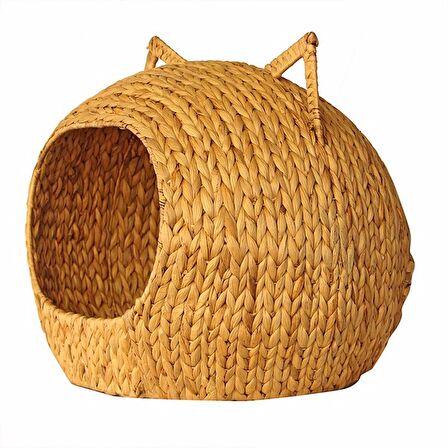 Bohem Su Sümbülü Büyük Kedi Evi Iskandinav, Modern, Rattan