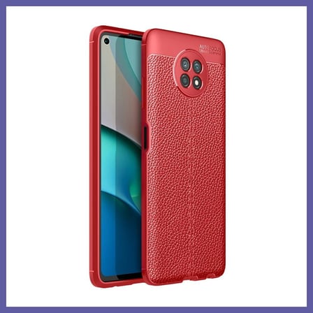 Bezos Redmi Note 9 5G Kılıf Auto Focus Kapak - Kırmızı NIDA
