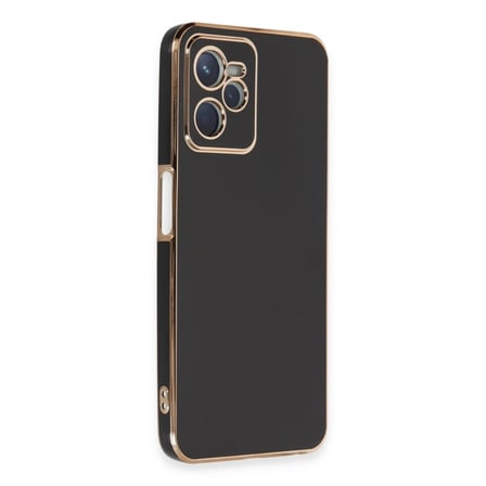 Bezos Realme C35 Kılıf Volet Silikon - Siyah NIDA