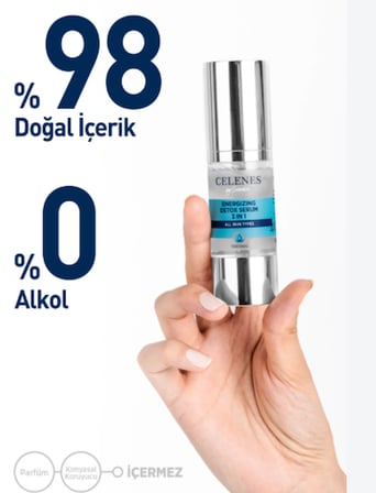 Bezos Celenes Canlandırıcı Detox Yüz Serumu 3'ü 1 Arada NIDA