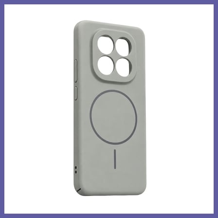 Bezos Redmi Note 15 4G Mika PC Magsafe Kapak - Gri NIDA