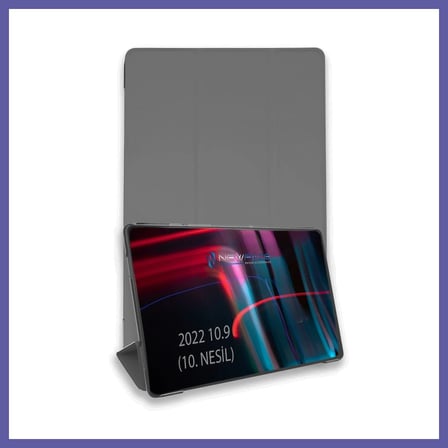 Bezos iPad 2025 10.9 10.nesil (A16) Kılıf Tablet Smart Kılıf - Koyu Gri NIDA